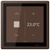 Jung LC 459 D1 S239 KNX комнатный контроллер LS TOUCH, Цвет: Умбра, оттенок: Жженая, 31