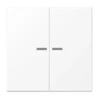 Jung LS 995 KO5 WWM Kлавиша с окошком, Дюропласт лакированный, Серия LS, белоснежный матовый