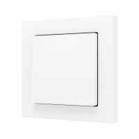 Zennio ZS551PB2MW ZS55, Простая мягкая кнопка для 2 бинарных входов 55x55 мм – Матовый белый