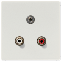 Jung MA LS 1011 LG Аудио «Тюльпан» (Cinch/RCA) / Стереоразъем (TRS 3,5 мм)