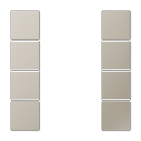 Jung ES 2504 TSA Набор накладок 4 группы