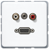 Jung MA CD 1072 WW Аудио «Тюльпан» (Cinch/RCA) / Стереоразъем (TRS 3,5 мм) / VGA