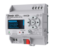 Zennio ZDID64X2 Интерфейс DALI BOX 64 X2. Интерфейс KNX-DALI до 64 балластов и 64 групп на канал – 2 канала