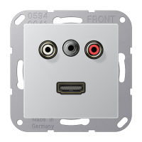 Jung MA A 1082 AL Аудио «Тюльпан» (Cinch/RCA) / Стереоразъем (TRS 3,5 мм) / HDMI