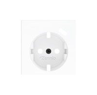 Zennio ZS55CSC1USMW ZS55. Заглушка для розетки Schuko с USB-C 55x55 мм - матовая белая