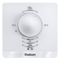 Theben 7169230 Датчик концентрации CO2 Контроллер качества воздуха c омнатный терморегулятор AMUN 716 S KNX