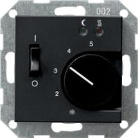 Gira 0394 005 Термостат помещения 230/10 (4) А~ с замыкающим контактом и датчиком для электрического подогрева пола