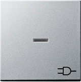 Gira 020926 Клавиша с контрольным окошком и символомРозетка