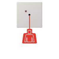 Jung NRS LS 0834 ZT LG Кнопка вызова со шнурком