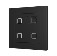 Zennio Выключатель сенсорный KNX Tecla 55 X4, цвет: Чёрный ZVIT55X4A