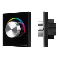 Arlight 033763 Панель SMART-P8-RGB-G-IN Black (12-24V, 3x4A, Rotary, 2.4G) (Arlight, IP20 Пластик, 5 лет)