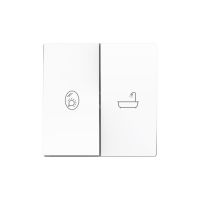 Zennio 830004409 ZS55, Накладка на двойной переключатель 55x55 мм, Мокко