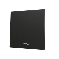 Zennio ZS70CSOFT11KA ZS70, Крышка для кнопки Simple KNX Soft 70x70 мм, Наклон вниз, Значок клавиши, Антрацит