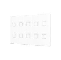 Zennio Выключатель сенсорный KNX Tecla XL X10,  10-кнопочный,  PC-ABS пластик, цвет: белый ZVITXLX10W