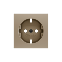 Zennio 830000404 ZS55, Крышка для розетки Schuko с винтами 55x55 мм, Шампанское