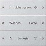 Gira 2203 26 Набор клавиш 3-местн., с возможностью нанесения надписи