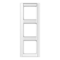 Jung A 583 NA WW Рамка с полем для надписи 17 x 54 мм и 13 x 54 ммдля вертикальной установки