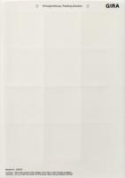 Gira 145800 Листы для надписей62 x 62 мм