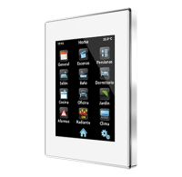 Zennio  Полноцветная Емкостная Сенсорная панель Pro с IP-соединением Z41 Pro ZVI-Z41PRO