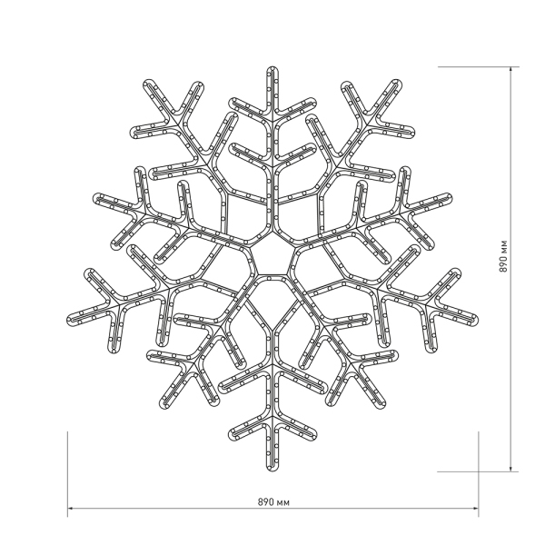 Оборудование Arlight 025309 Фигура ARD-SNOWFLAKE-M6-890x890-576LED White/Blue (230V, 20W) (ARDCL, IP65) по выгодной цене. Купить в Москве со скидкой.