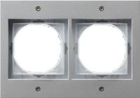 Gira 0212 65 Установочная рамка Gira TX_44 Цвет "алюминий"