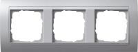 Gira 0213 36 Установочная рамка Gira Event Цвет "алюминий" с промежуточной рамкой цвета "алюминий"