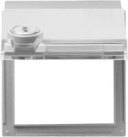 Gira 069465 Адаптерная рамка с откидной крышкой, замком и полем для надписис сортированными замыкающими элементами