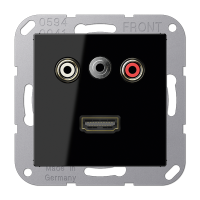 Jung MA A 1082 SW Аудио «Тюльпан» (Cinch/RCA) / Стереоразъем (TRS 3,5 мм) / HDMI