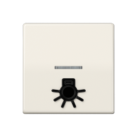 Jung AS 591 L1KO5 Безбарьерная средаKлавиша с рельефным символом «освещение» и окошком