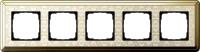 Gira 0215 673 Установочная рамка Gira ClassiX Art Латунь-кремовый
