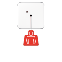 Jung NRS CD 0834 ZT WW Кнопка вызова со шнурком