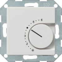 Gira 0396 27 Термостат помещения 230/5 (2) A~ с перекрестным кнопочным выключателем