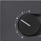 Gira 1496 28 Накладка для термостата помещения с перекрестным кнопочным выключателем