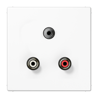 Jung MA LS 1011 WW Аудио «Тюльпан» (Cinch/RCA) / Стереоразъем (TRS 3,5 мм)