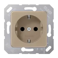 Jung CD 5120 BF BB SCHUKO®-розетка, 16 A 250 В ~, thermoplastic lacquered, 50 x 50 мм, бронзово-бежевая
