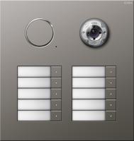 Gira 2560 20 Дверная видеостанция нержавеющая сталь10-местн.