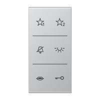 Jung SI A6 AL DC Накладка с символами аудио