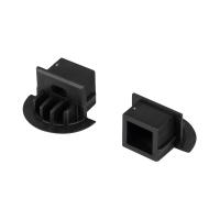 Arlight 026206 Заглушка для PDS-F черная с отверстием (Arlight, Пластик)