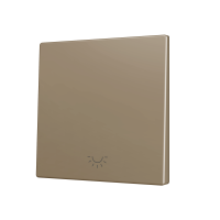 Zennio ZS70CSOFT11LC ZS70, Крышка для кнопки Simple KNX Soft 70x70 мм, Наклон вниз, Значок подсветки, Шампанское