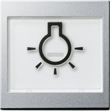 Gira 021626 Клавиша с большим полем для надписи и большим осязаемым символомСвет