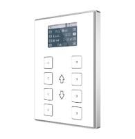 Zennio TMD-Display View / Контроллер комнатный KNX, 8 сенсорных кнопок, дисплей 1.8 дюймов с меню, цвет: Белый ZVI-TMDV-AW