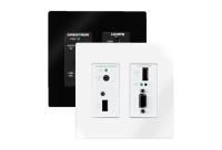 Crestron DM-TX-200-C-2G-B-T Настенная пластина DigitalMedia 8G + ® Transmitter 200, черная текстурированная