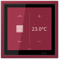 Jung LCZ 459 BFD1S255 KNX комнатный контроллер LS TOUCH, Цвет: Красный, оттенок: Рубин