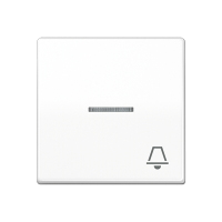 Jung ABAS 591 KO5K WW Клавиша с символом «звонок» и окошком