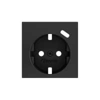 Zennio ZS55CSC1USA ZS55, Крышка для розетки Schuko с разъемом USB C 55x55 мм, Антрацит