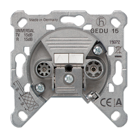 Jung GEDU 15 TV-FM розетки