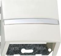 Gira 0870 40 Вставка с данными вместе с опорным кольцом и полем надписи для вставок коммуникационной техники