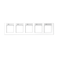 Jung AC 5850 BFNA WW Рамкас полем для надписи, 9 х 55 мм