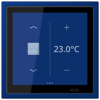 Jung LCZ 459 BFD1S261 KNX комнатный контроллер LS TOUCH, Цвет: Синий, оттенок: Темный ультрамарин