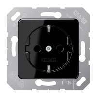Jung CD 5120 BF SW SCHUKO®-розетка, 16 A 250 В ~, thermoplastic, 50 x 50 мм, чёрный